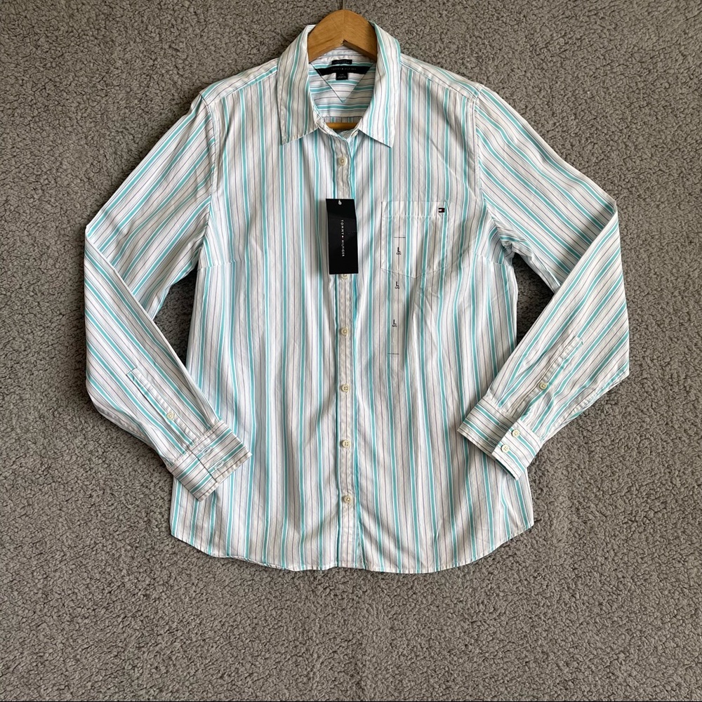 Tommy Hilfiger Long Sleeve Bottom Down Women Shirt